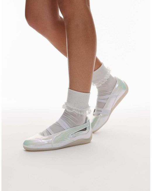 PUMA White Speedcat Ballet Flats