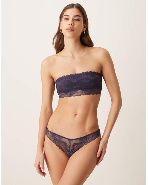 Free People Multicolor Spring Fever Lingerie Thong