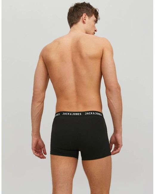 Pack De 2 Pares De Calzoncillos En De Jack & Jones de hombre de color Black