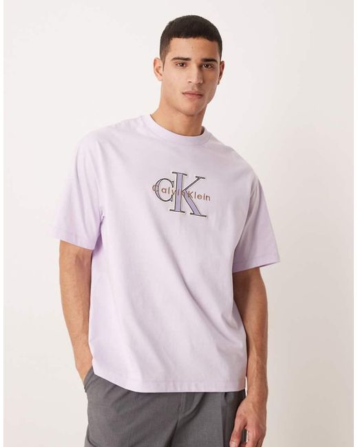 Calvin Klein White Monologo Elevated T-shirt for men