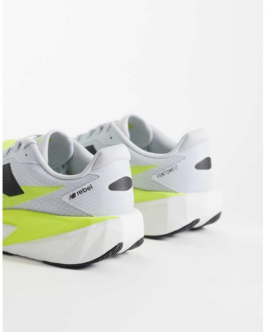 New Balance White Fuelcell Rebel V5 Mens Trainers for men