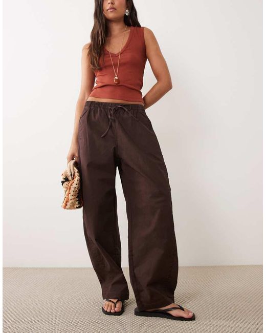 Abercrombie & Fitch Natural Twill Barrell Fit Trousers