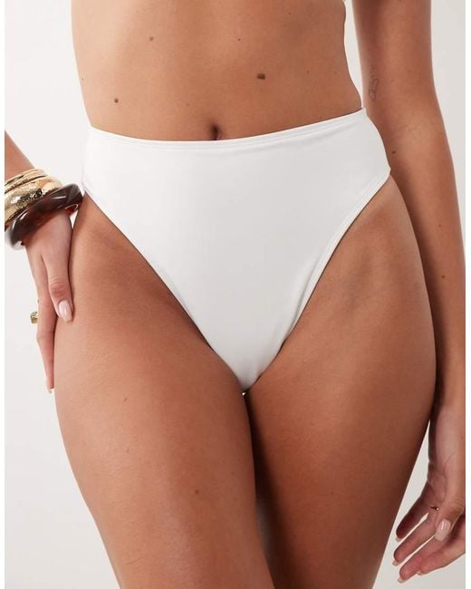 ASOS Brown Maya Azores High Leg High Waist Bikini Bottom