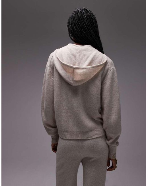 ARKET Gray Co-Ord Cashmere Hoodie