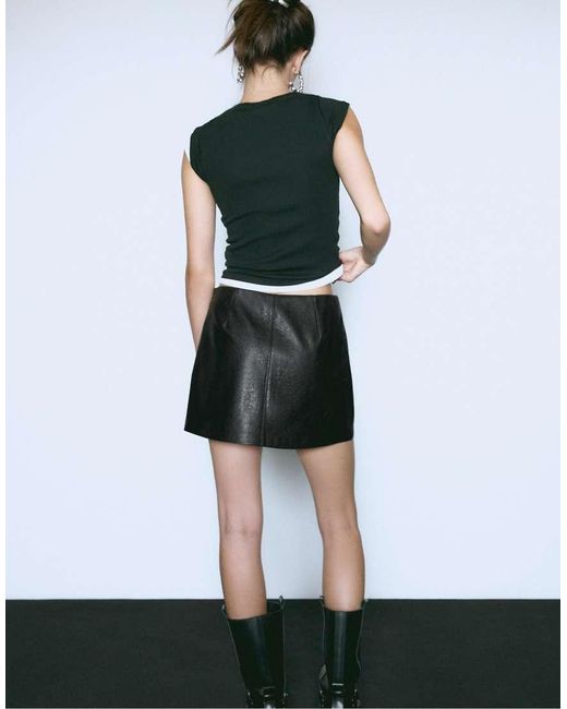 Minigonna Pantalone Nera di Stradivarius in Green