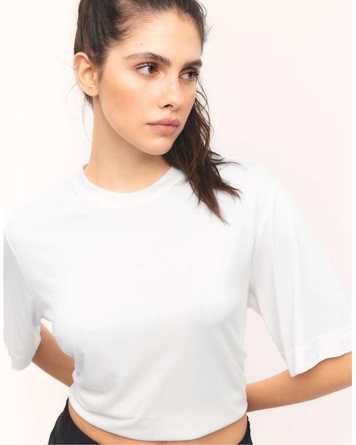 Stradivarius White Oversized T-shirt