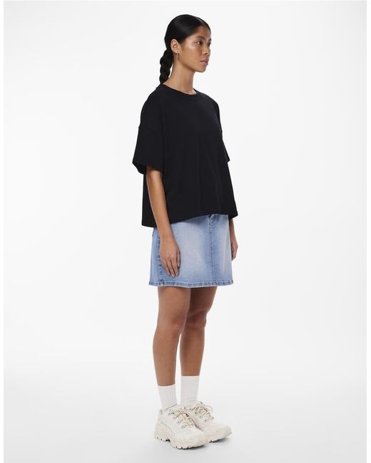 Pieces Black Short Sleeved Top
