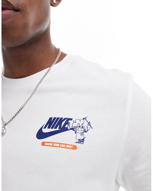 Camiseta blanca unisex con estampado Nike de color White