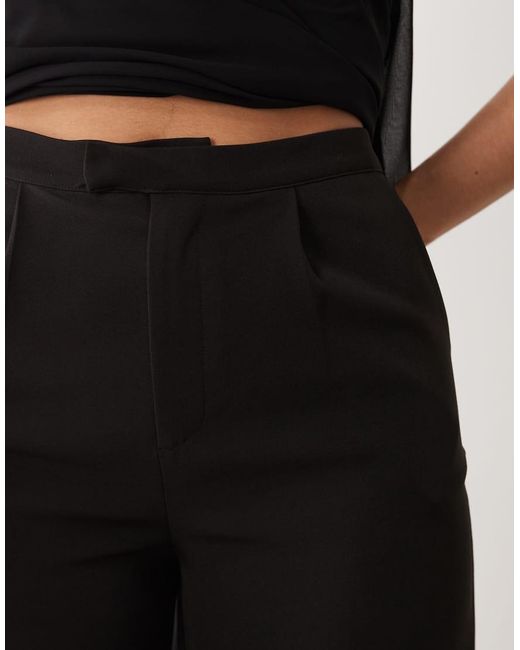 Kaiia Black Exclusive High Waisted Tailored Wide Leg Trousers Co-Ord