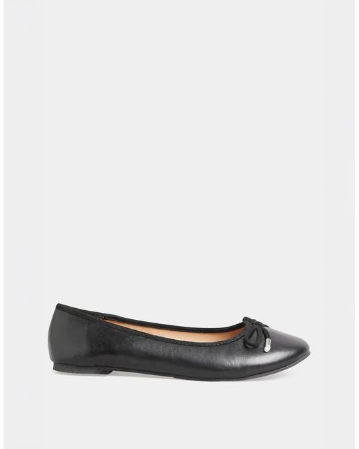 Long Tall Sally Black Ballerina Pumps