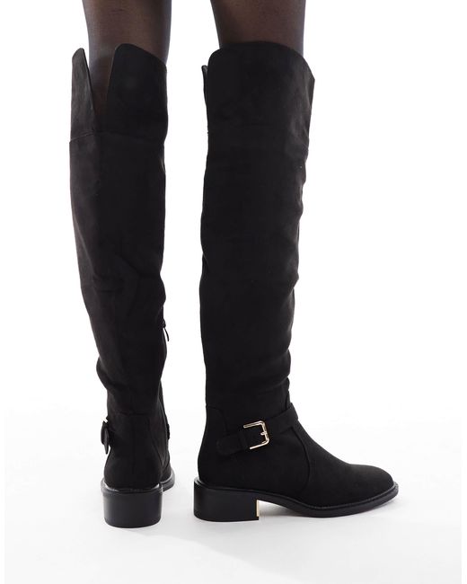 SEQWL Black – latte – overknee-stiefel