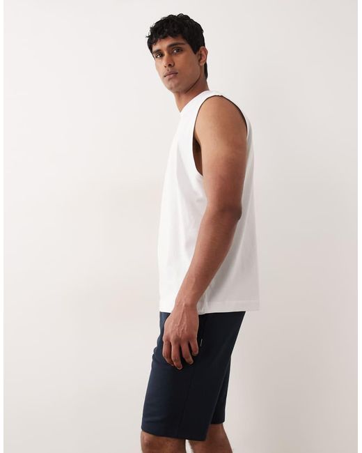 Jack & Jones White 2 Pack Jersey Shorts for men