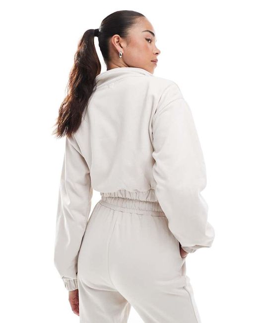 agon® White Half-Zip Sweatshirt