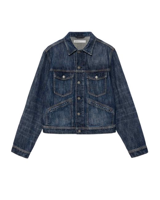 AllSaints Regular trucker in Blue für Herren