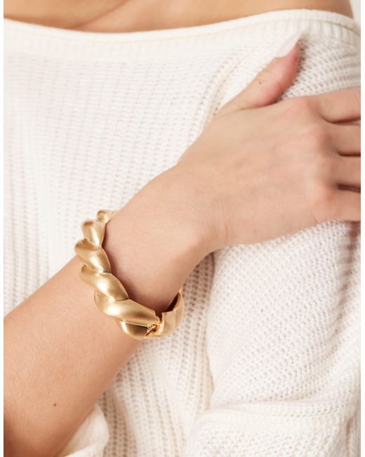 ASOS Natural Bangle With Twist Design