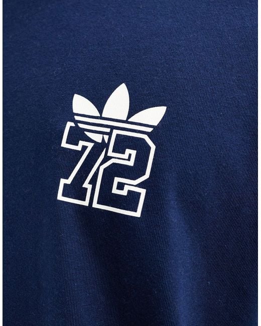 Camiseta azul marino '72 Adidas Originals de hombre de color Blue
