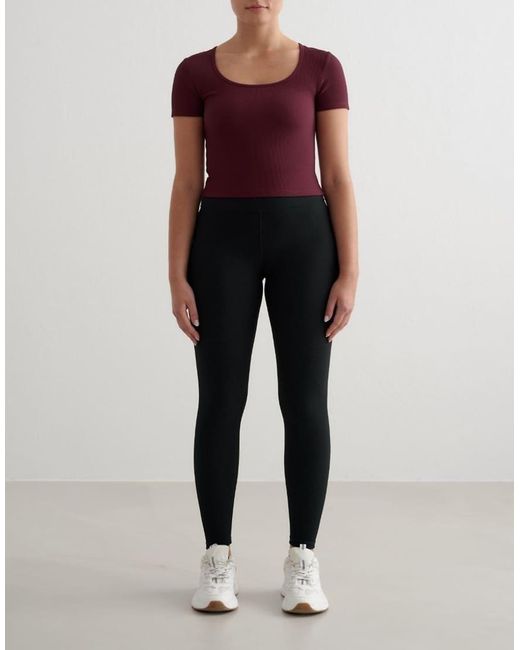 Aim'n Red Cherry Ribbed Performance Short Sleeve