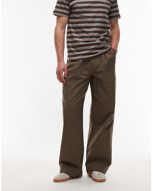 AllSaints Brown Conway Tailored Trouser for men