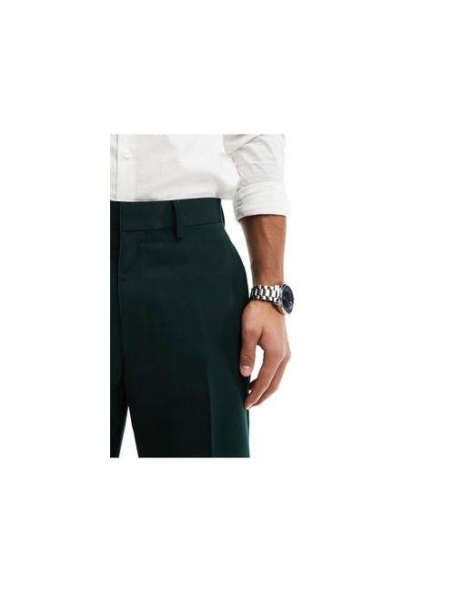 Pantaloni eleganti affusolati color scuro di ASOS in Gray da Uomo