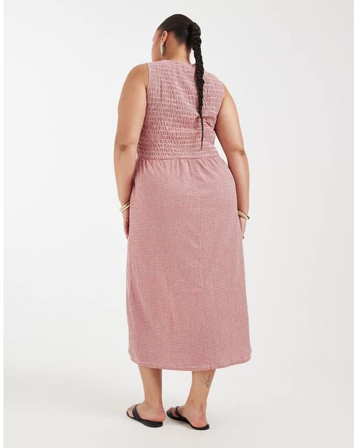 ONLY Pink Smock Midaxi Dress