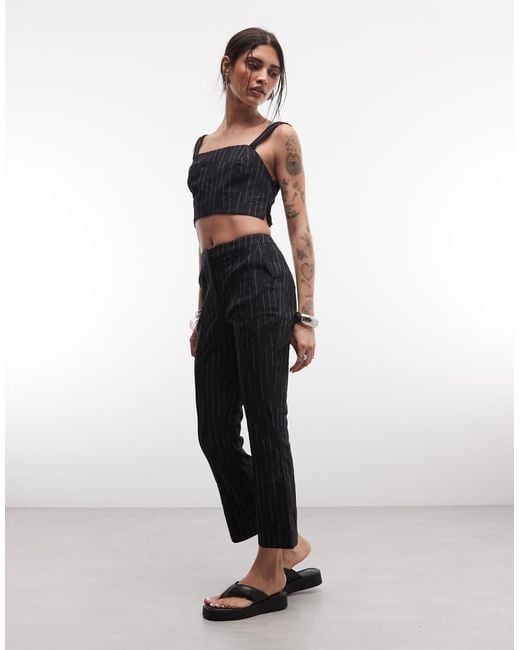 ASOS Black Cropped Kick Flare