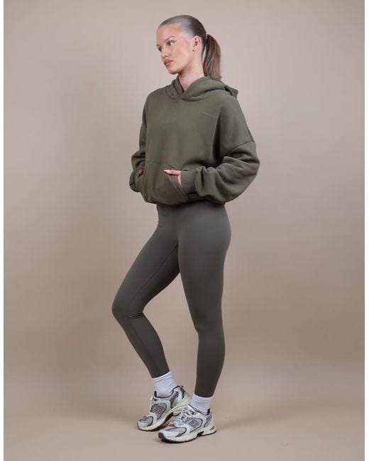 SIMMI Green Oversized Drop Shoulder Hoodie