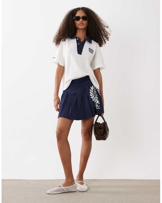 Polo Ralph Lauren White Wimbledon Capsule Cotton Linen Mix Contrast Collar Polo Shirt