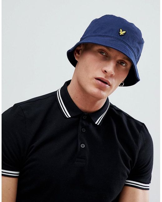 Lyle \u0026 Scott Ripstop Bucket Hat In Navy 