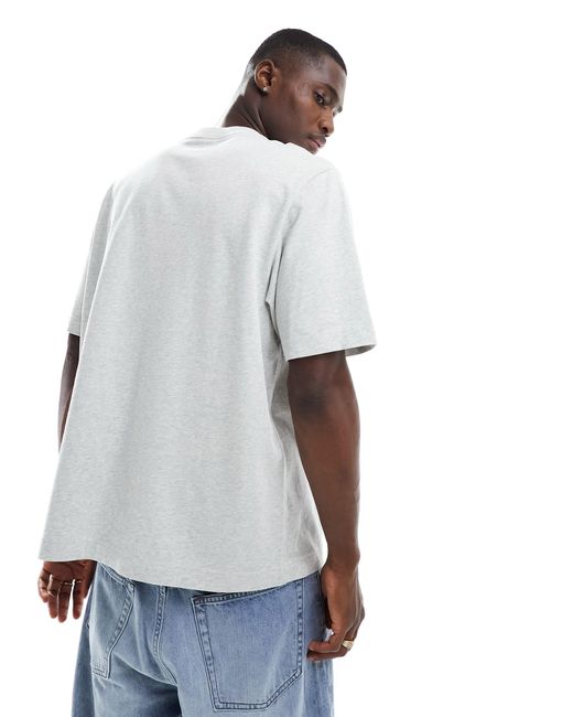 Heritage - t-shirt color mélange con logo di Abercrombie & Fitch in White da Uomo