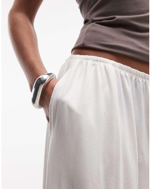 Weekday White Balloon Fit Trousers