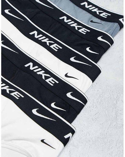 Nike Blue Essential Cotton 5 Pack Briefs for men