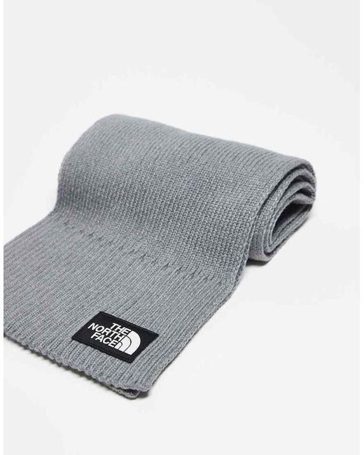 The North Face Gray Box Logo Scarf