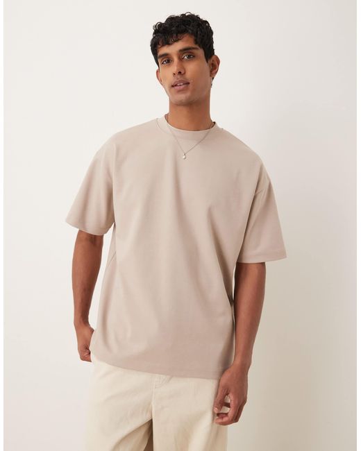 ASOS Natural Breathemaxtm Heavyweight Oversized T-shirt for men
