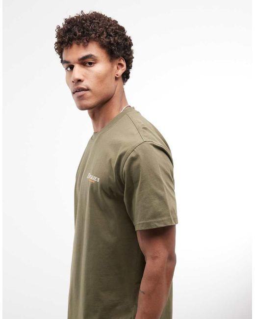 Dickies Green Massieville Backprint T-shirt for men