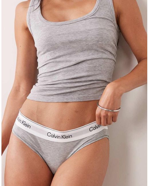 Calvin Klein White Icon Cotton Modal Bikini Brief