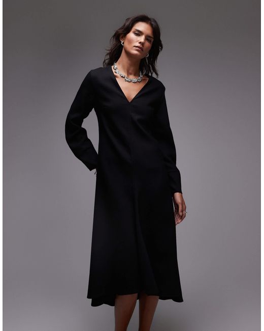 ARKET Gray – wollmix-maxikleid