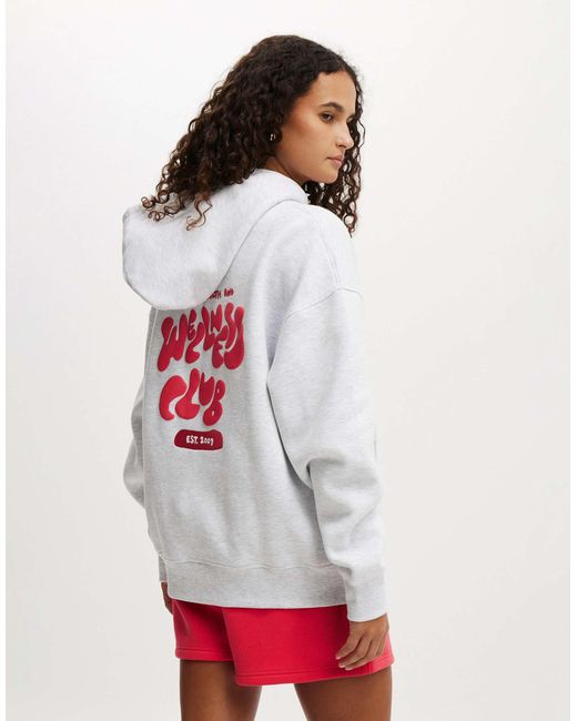 Cotton on - sweat à capuche duveteux Cotton On en coloris Gray