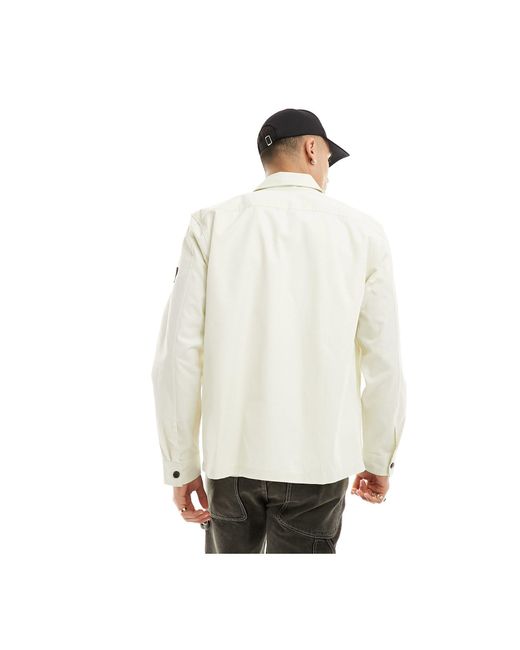 Camicia giacca di Calvin Klein in White da Uomo