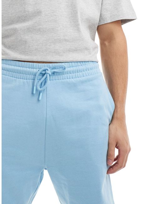 ASOS – schmal geschnittene shorts in Blue für Herren