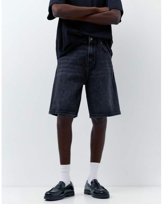 Bermuda Ampi E Comodi di Pull&Bear in Blue da Uomo