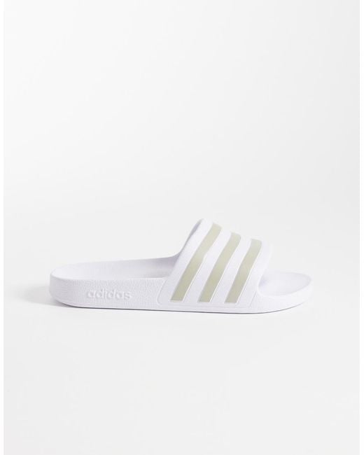Adidas Originals Black Adidas Training Adilette Aqua Slides