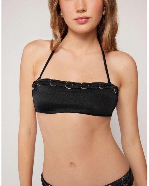 Tezenis Black Royal Essence Bandeau Bikini Top