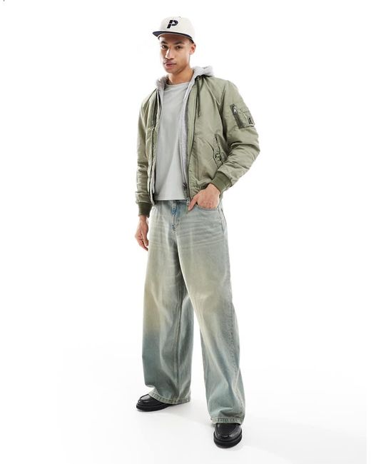 Superdry Green Military Ma1 Bomber Jacket for men