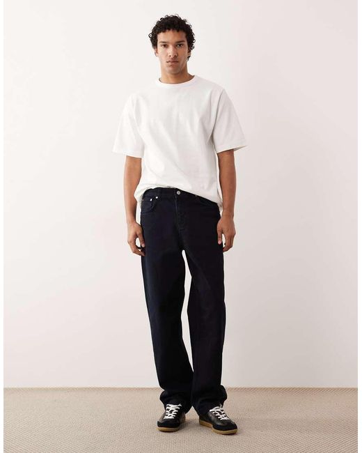 ARKET Purple Heavyweight Jersey Oversized T-Shirt for men