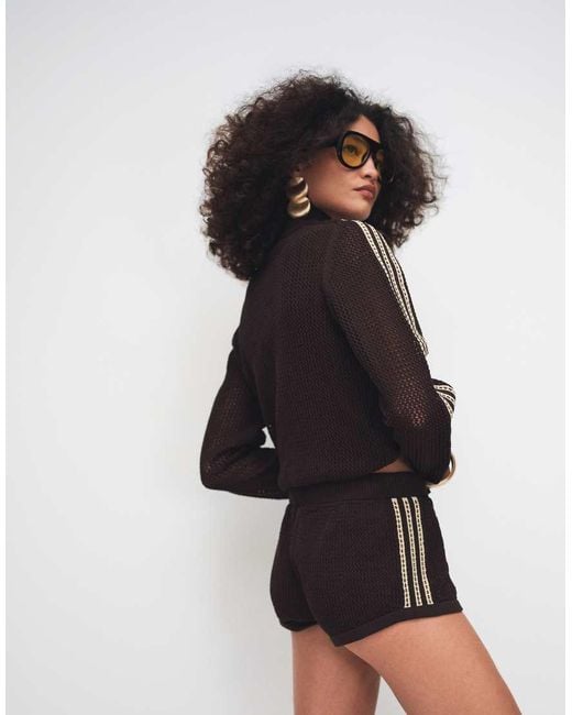 Adidas Originals Black Crochet Track Top