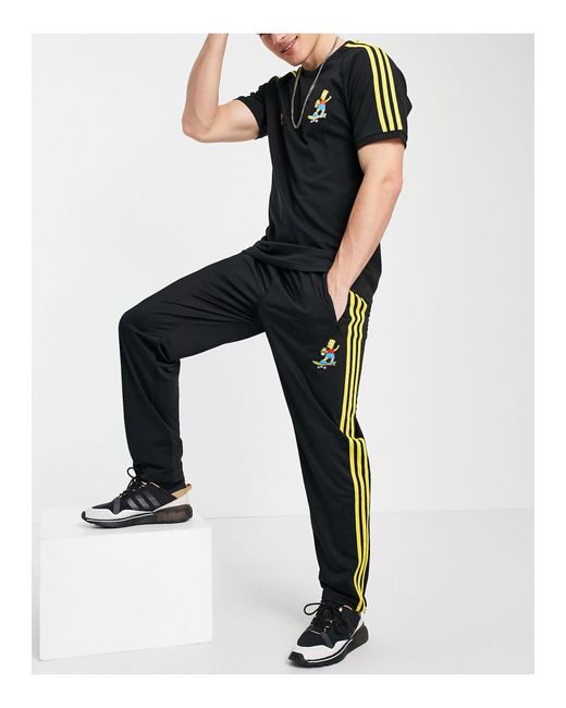 X the simpsons - firebird - jogger à trois bandes adidas Originals pour  homme en coloris Noir | Lyst