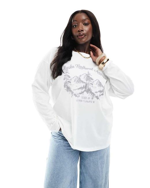 ASOS Asos Design Curve in het White