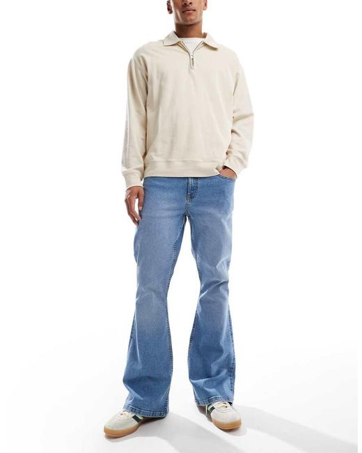 ASOS Blue Flare Jeans for men