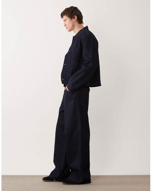Jean d'ensemble ample - indigo brut ASOS pour homme en coloris Blue