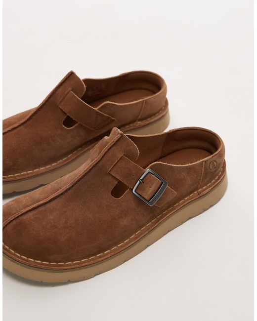 Solsbury - mules en daim - foncé Clarks pour homme en coloris Brown